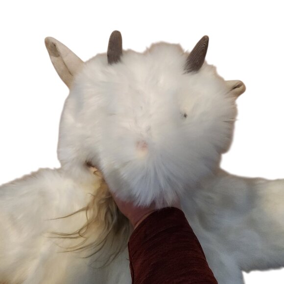 Pottery Barn Baby Costume Goat Farm Animal Fuzzy One Piece Warm Size 6-12 Months - Picture 3 of 7